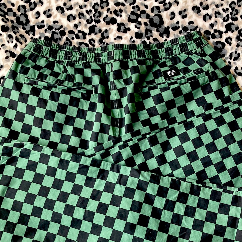 Vans checkered pants like new